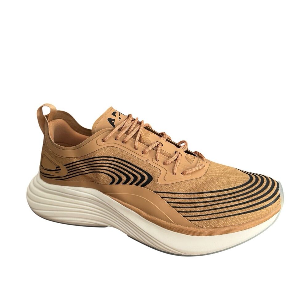 APL Men's Size 11.5 Streamline Running Shoes Tan/Black/White Sneakers $350